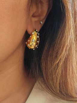 TAAHIRA JEWELLERY - 18K Gold Plated Beth Zircon Drop Earrings