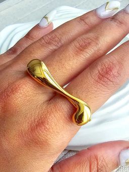TAAHIRA JEWELLERY - 18K Gold Plated Quinn Gold Plated Ring
