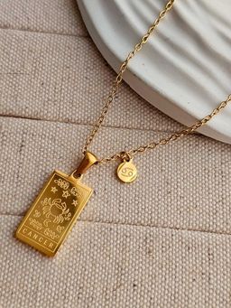 TAAHIRA JEWELLERY - 18K Gold Plated Cancer Zodiac Sign Necklaces