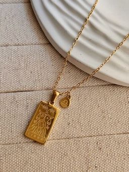 TAAHIRA JEWELLERY - 18K Gold Plated Libra Zodiac Sign Necklaces