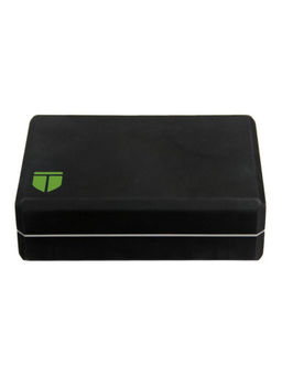 Tego - Boost Yoga Block - Firm EVA - 3x6x9 Inches Yoga Blocks (Black and Green)
