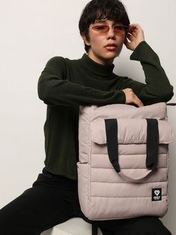 ONLY - Beige Solid Backpack