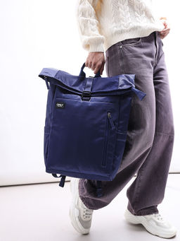 ONLY - Navy Blue Solid Backpack