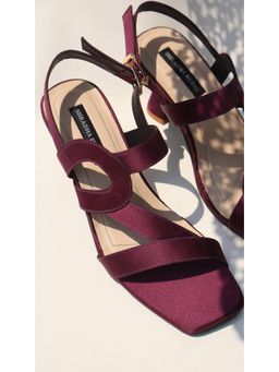 Shradha Hedau Footwear Couture - Berry Wine Heels