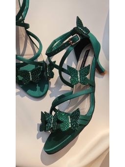 Shradha Hedau Footwear Couture - Fern Green Heels