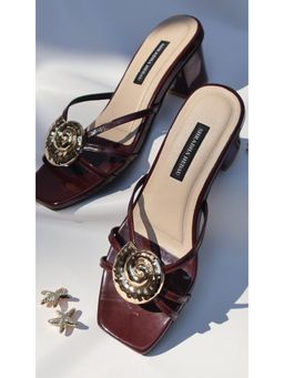 Shradha Hedau Footwear Couture - L’Etoile Maroon Heels