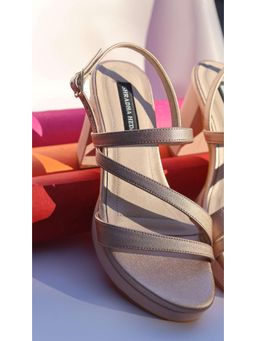 Shradha Hedau Footwear Couture - Estella Gold Heels