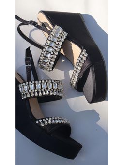 Shradha Hedau Footwear Couture - Zara Black Wedges Heels