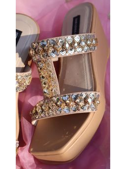 Shradha Hedau Footwear Couture - Kyra Beige Wedges Heels
