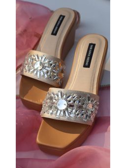 Shradha Hedau Footwear Couture - Aria Beige Wedges Heels