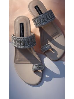 Shradha Hedau Footwear Couture - Zahra Beige Heels