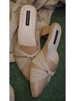 Shradha Hedau Footwear Couture - Elihra Beige Heels