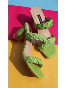 Shradha Hedau Footwear Couture - Rhea Green Heels