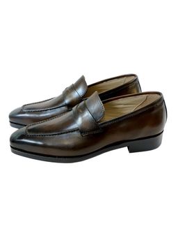 SHUTIQ - Antibes Ice Brown Patina Loafers