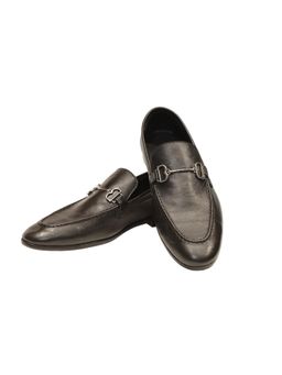 SHUTIQ - Baoli B-Sterling Black Lather Loafers