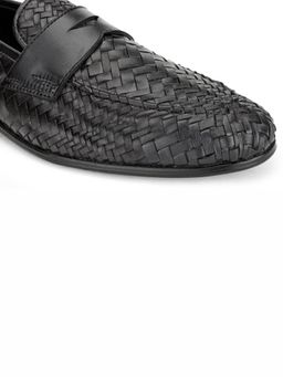 SHUTIQ - Barek Bar Coal Black Loafers