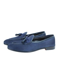 SHUTIQ - Barzan Batwing Sapphire Loafers