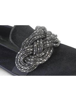 SHUTIQ - Catena Cummerbund Black Loafers