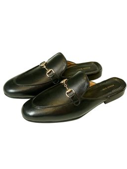SHUTIQ - Coal Mules Horsebit Mules Shoes
