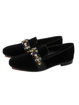 SHUTIQ - Diamante Cummerbund Loafers