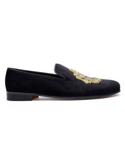 SHUTIQ - Javar Gold Black Loafers