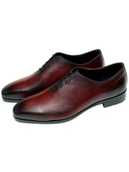 SHUTIQ - Karl Cocoa Patina Oxfords Shoes
