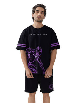 Buy The Souled Store Black Panther Power Oversized T-Shirt - Image 1