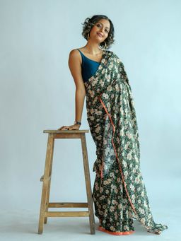 Suta - Printed Multi-Color Modal Saree