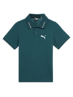 Puma - Ottoman Boys Green Polo T-Shirt