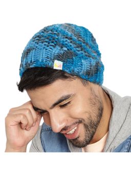 Magic Needles - Thick and Warm Handknitted Self Design Beanie