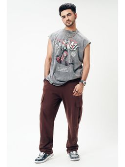 FREAKINS - Mocha Loose Fit Men Cargo Pant