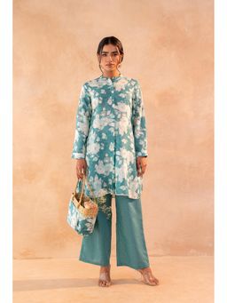 Juniper - Women Green Garden Bloom Kurta And Pant