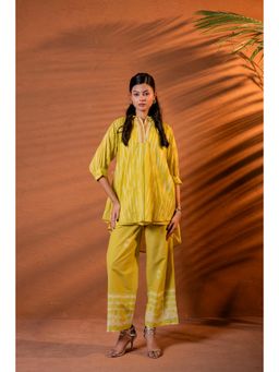 Juniper - Women Yellow Sunshine ray lime Tunic With Pant
