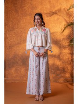 Juniper - Women Blue Phoolwari Top With Pant