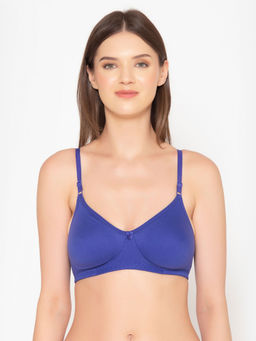 Groversons Paris Beauty - Full Coverage Wireless Seamless Every Day T-Shirt Bra-Blue