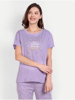 Bedtime Story - Confetti Purple T-Shirt