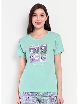 Bedtime Story - Comic Green T-Shirt