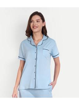 Bedtime Story - Blue Notch Short Collar Shirt