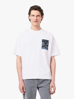 Lacoste - Loose Fit Thick T-Shirt- White