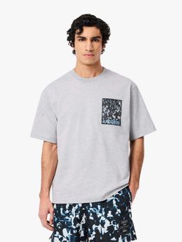 Lacoste - Loose Fit Thick T-Shirt- Grey