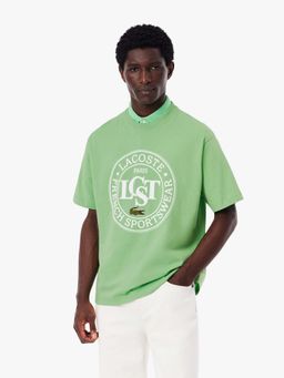 Lacoste - Loose Fit Heavy Cotton T-Shirt- Light Green