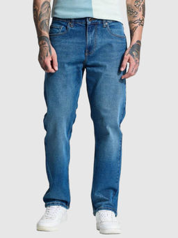 Snitch - Men Blue Solid Clean Look Jeans
