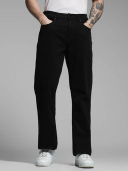Jack & Jones - Men Black Solid Clean Look Jeans