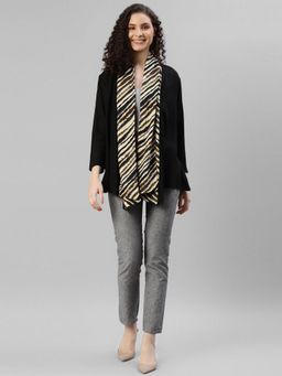 Deebaco - Striped Black Women Shrug