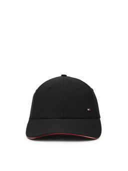Tommy Hilfiger - Solid Black Polyester Baseball Cap