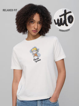The Souled Store - Official Naruto Shippuden : Uzumaki Women Relaxed Fit T-Shirt