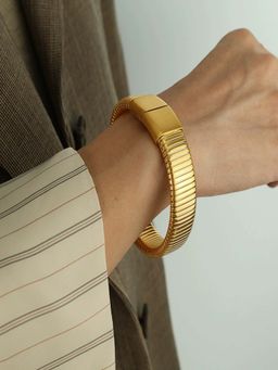 AQUASTREET - Openable Magnetic Flexible Bangle 18K Plated Waterproof Anti-Tarnish