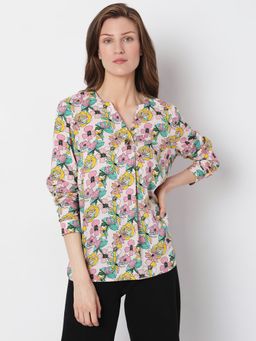 VERO MODA - Women Printed Multi-Color Top (XS)
