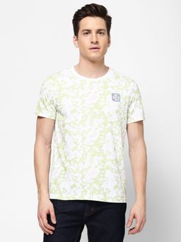 Wrangler - Mens Regular Printed White T-Shirt