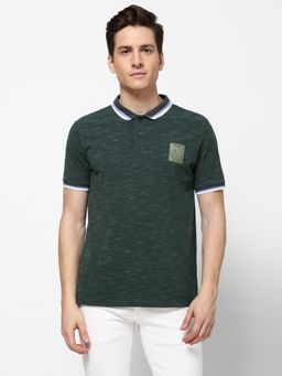 Wrangler - Mens Regular Green Polo T-Shirt